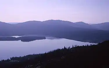 Heart Lake from Mount Sheridan, 1965