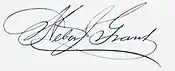 Signature of Heber J. Grant