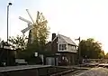 Signal box and Heckington Windmill