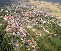 September 2007 aerial view of Hedemora