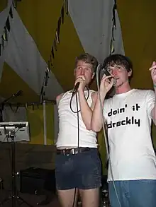 Hedluv + Passman performing at Farmfest, Somerset, 2010