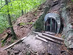 Leonberger Straße exit in rough terrain