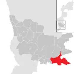 Location within Güssing district