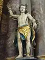 Representation of St. Sebastian on the right side altar