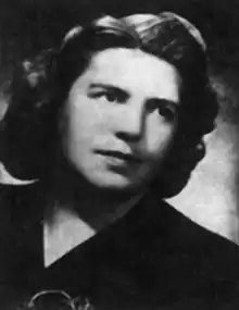 Black-and-white portrait of Helena Braun