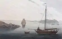 Ny-Hellesund (year 1800) from Boydell's picturesque scenery of Norway