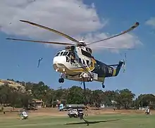 Sikorsky S61 Helitak at Toodyay Oval