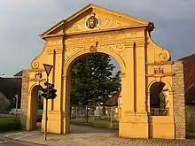 The Türkentor, erected in 1716 to celebrate Austrian victory over the Ottoman Empire at the Battle of Petrovaradin