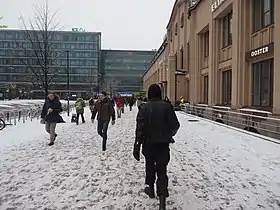 The Eliel Square at winter.