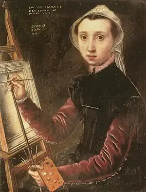 Self portrait of Caterina van Hemessen