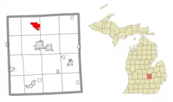 Location within Shiawassee County