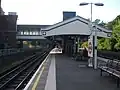 Island platform looking north, with the tunnel portal visible in the background