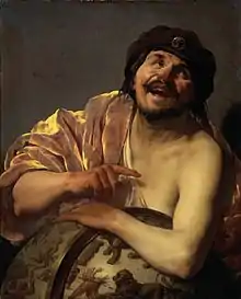  Painting Democritus by [Hendrick ter Brugghen