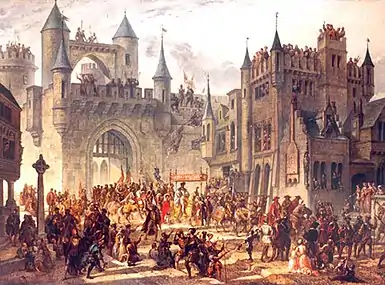 Entrance of King Henry II of France into Metz, ending of the Republic of Metz