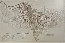 Prost's road plan for his 1917 extension and development plan