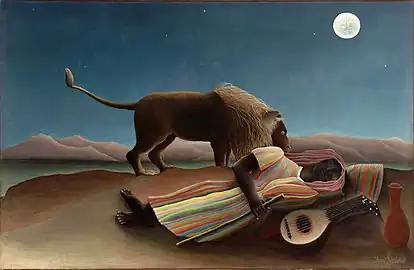 Henri Rousseau, La Bohémienne endormie  (The Sleeping Gypsy – Zingara che dorme), 1897, Museum of Modern Art