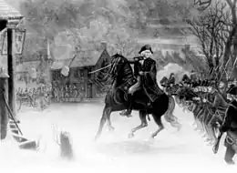 Washington at the Battle of Trenton, an engraving after a painting by Henry