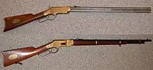 The Henry rifle and Winchester rifle