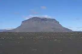 Image 27Herðubreið, a tuya in Iceland (from Types of volcanic eruptions)