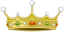 A coronet of a Spanish viscount