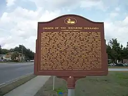 Site of the former Hernando Church of the Nazarene along US 41