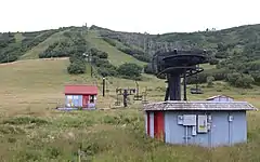 The ski area in summer