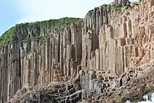 Columnar jointing near the High Island Reservoir East Dam