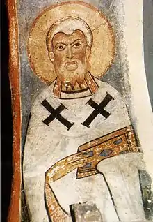 Image 3A Greek fresco of Athanasius of Alexandria, the chief architect of the Nicene Creed, formulated at Nicaea. (from Trinity)