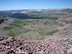 View from Anderson Pass, the high point of the trail.