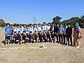 Himalayan University Football Teams at the beginning of Annual Sports Meet 2017.