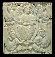 8th century plaque from ?a book cover