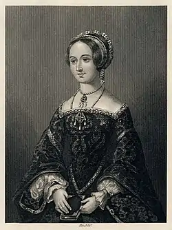 Image 8Marguerite de NavarreEngraver: John James Hinchliff; Restoration: Adam CuerdenAn engraving of Marguerite de Navarre (1492–1549), the queen consort of King Henry II of Navarre, from an 1864 English edition of the Heptaméron, a collection of her own short stories. She was a patron of humanists and reformers, and as the older sister of King Francis I of France, Marguerite held tremendous influence in France, so much so that French historian Jules Michelet called her the "Mother" of the French Renaissance and American scholar Samuel Putnam called her the "First Modern Woman".More selected portraits