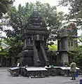 Hindu-style temple at the church, the main shrine of the Sacred Heart.