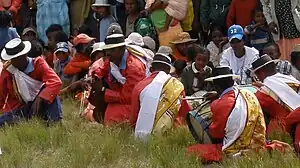 Image 2Hiragasy musicians wearing coordinating lambas (from Culture of Madagascar)