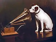 One of Barraud's many copies of "His Master's Voice"