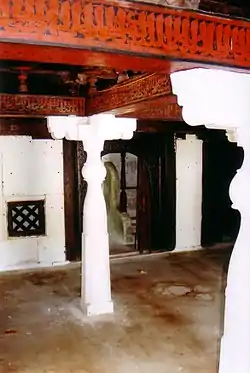 Historic mosque on the island of Isdhoo, made from coral stones and wood