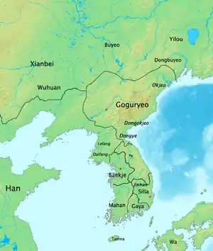 Four Commanderies of Han in 3rd century AD