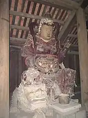 Dharmapala (Hộ pháp in Vietnamese) statue at Bút Tháp Temple, Vietnam