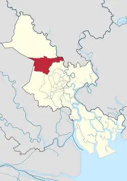 Position in HCMC's metropolitan area