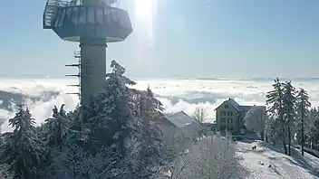 View from the observation tower looking south