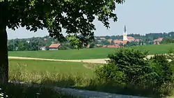 View towards the village