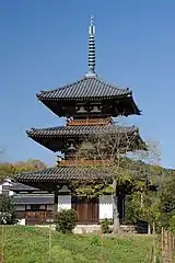 Pagoda at Hokki-ji, Ikaruga, Nara Built in 706