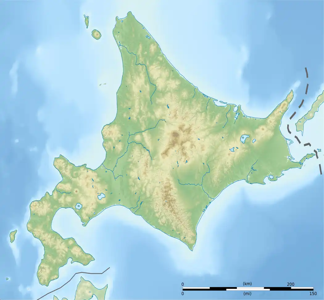 Cape Chikiu is located in Hokkaido