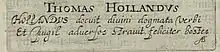 Holland taught the teachings of God's Word and fought against enemies, successfully throwing them down.