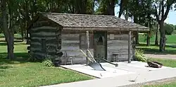 Log cabin in Holbrook Park