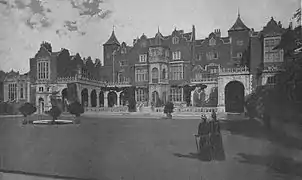 Holland House, Kensington, it was bombed in the London Blitz and only a wing survives