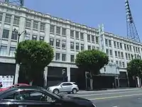 This image, taken in 2014, shows the Hollywood Pacific Theatre building in state of abandonment.