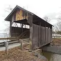 Holmes Creek Covered Bridge on Lake Rd., Charlotte, VT (Looking North): 26 Apr 2015