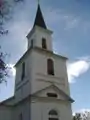 Holmsund Church, located on Västerbacken (Old Holmsund).