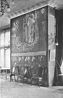 The Failure of Sir Launcelot and verdure panel, Stanmore Hall, 1898